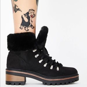 BRAND NEW Dolls Kill “Dare to Trek” black booties